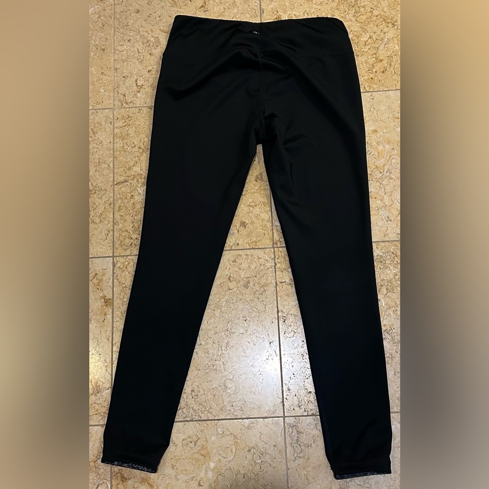 Athleta Reversible Black And Patterned Leggings S… - image 2